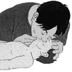 口対口鼻人工呼吸 or 鼻だけ
